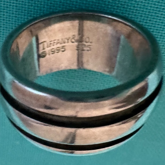 Tiffany Sterling Silver Double Channel Ring - Picture 5 of 5